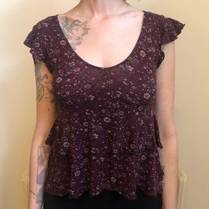 Ruffle tiered shirt by Aeropostale! Cute and soft! Perfect condition